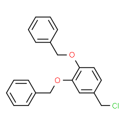 ChemSpider 2D Image | 3,4-Dibenzyloxybenzyl chloride | C21H19ClO2
