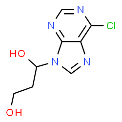 ChemSpider 2D Image | 1-(6-Chloro-9H-purin-9-yl)-1,3-propanediol | C8H9ClN4O2