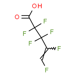 ChemSpider 2D Image | (4Z)-2,2,3,3,4,5-Hexafluoro-4-pentenoic acid | C5H2F6O2