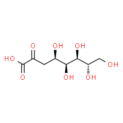 ChemSpider 2D Image | (4R,5S,6S,7S)-4,5,6,7,8-Pentahydroxy-2-oxooctanoic acid | C8H14O8