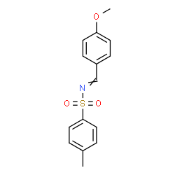 ChemSpider 2D Image | N-(4-Methoxybenzylidene)-4-methylbenzenesulfonamide | C15H15NO3S