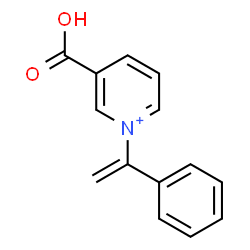 ChemSpider 2D Image | 3-Carboxy-1-(1-phenylvinyl)pyridinium | C14H12NO2