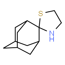 ChemSpider 2D Image | Spiro[1,3-thiazolidine-2,2'-tricyclo[3.3.1.1~3,7~]decane] | C12H19NS