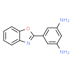 ChemSpider 2D Image | 5-Benzooxazol-2-yl-benzene-1,3-diamine | C13H11N3O