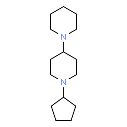 ChemSpider 2D Image | 1'-Cyclopentyl-1,4'-bipiperidine | C15H28N2