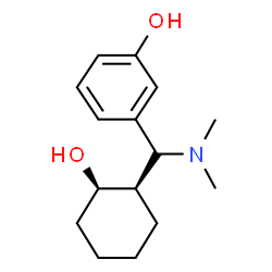 ChemSpider 2D Image | 3-{(Dimethylamino)[(1R,2R)-2-hydroxycyclohexyl]methyl}phenol | C15H23NO2