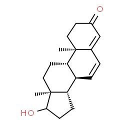 ChemSpider 2D Image | 17-Hydroxyandrosta-4,6-dien-3-one | C19H26O2