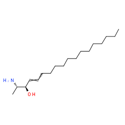 ChemSpider 2D Image | (2S,3R,4E)-2-Amino-4-octadecen-3-ol | C18H37NO