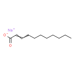 ChemSpider 2D Image | Sodium (2E)-2-undecenoate | C11H19NaO2