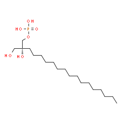 ChemSpider 2D Image | (2R)-2-Hydroxy-2-(hydroxymethyl)octadecyl dihydrogen phosphate | C19H41O6P