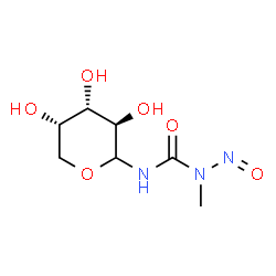 ChemSpider 2D Image | N-[Methyl(nitroso)carbamoyl]-L-arabinopyranosylamine | C7H13N3O6