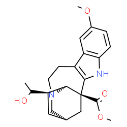ChemSpider 2D Image | Methyl (4alpha)-20-hydroxy-12-methoxyibogamine-18-carboxylate | C22H28N2O4