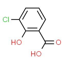ChemSpider 2D Image | 3-Chlorosalicylic acid | C7H5ClO3