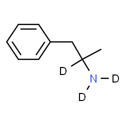 ChemSpider 2D Image | 1-Phenyl-2-(2-~2~H)propan(~2~H_2_)amine | C9H10D3N