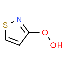 ChemSpider 2D Image | 1,2-Thiazol-3-yl hydroperoxide | C3H3NO2S