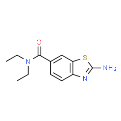 ChemSpider 2D Image | 2-Amino-N,N-diethyl-1,3-benzothiazole-6-carboxamide | C12H15N3OS
