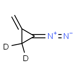 ChemSpider 2D Image | 1-Diazo-2-methylene(~2~H_2_)cyclopropane | C4H2D2N2