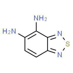 ChemSpider 2D Image | 2,1,3-Benzothiadiazole-4,5-diamine | C6H6N4S
