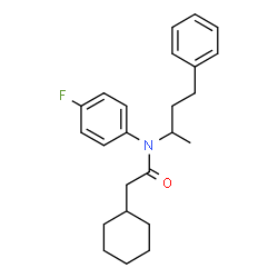 ChemSpider 2D Image | 2-Cyclohexyl-N-(4-fluorophenyl)-N-(4-phenyl-2-butanyl)acetamide | C24H30FNO