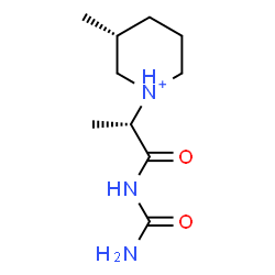 ChemSpider 2D Image | (3R)-1-[(2S)-1-(Carbamoylamino)-1-oxo-2-propanyl]-3-methylpiperidinium | C10H20N3O2