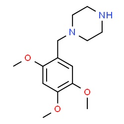 ChemSpider 2D Image | 1-(2,4,5-Trimethoxybenzyl)piperazine | C14H22N2O3