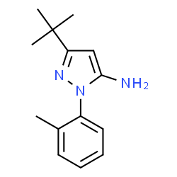 ChemSpider 2D Image | 3-tert-Butyl-1-o-tolyl-1H-pyrazol-5-amine | C14H19N3
