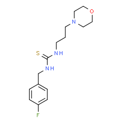 ChemSpider 2D Image | 1-(4-Fluorobenzyl)-3-[3-(4-morpholinyl)propyl]thiourea | C15H22FN3OS