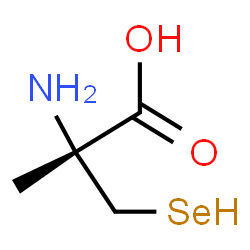ChemSpider 2D Image | (2R)-2-Amino-2-methyl-3-selanylpropanoic acid | C4H9NO2Se