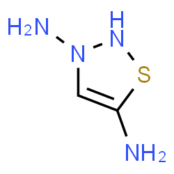 ChemSpider 2D Image | 1,2,3-Thiadiazole-3,5(2H)-diamine | C2H6N4S