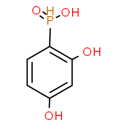 ChemSpider 2D Image | (2,4-Dihydroxyphenyl)phosphinic acid | C6H7O4P