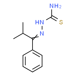 ChemSpider 2D Image | 2-(2-Methyl-1-phenylpropylidene)hydrazinecarbothioamide | C11H15N3S