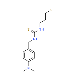 ChemSpider 2D Image | 1-[4-(Dimethylamino)benzyl]-3-[3-(methylsulfanyl)propyl]thiourea | C14H23N3S2