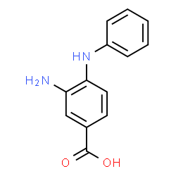 ChemSpider 2D Image | 3-Amino-4-anilinobenzoic acid | C13H12N2O2