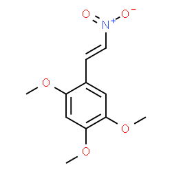 ChemSpider 2D Image | 1,2,4-Trimethoxy-5-[(E)-2-nitrovinyl]benzene | C11H13NO5