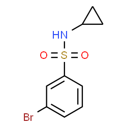 ChemSpider 2D Image | 3-Bromo-N-cyclopropylbenzenesulfonamide | C9H10BrNO2S