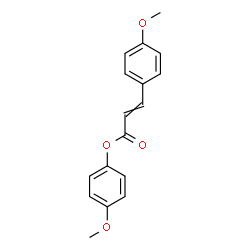 ChemSpider 2D Image | 4-Methoxyphenyl 3-(4-methoxyphenyl)acrylate | C17H16O4