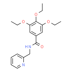 ChemSpider 2D Image | 3,4,5-Triethoxy-N-(2-pyridinylmethyl)benzamide | C19H24N2O4