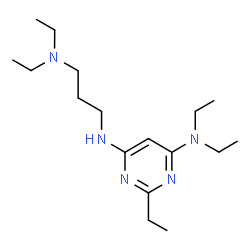 ChemSpider 2D Image | N'-[3-(Diethylamino)propyl]-N,N,2-triethyl-4,6-pyrimidinediamine | C17H33N5