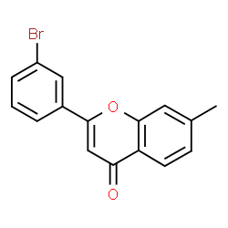 ChemSpider 2D Image | 2-(3-Bromo-phenyl)-7-methyl-chromen-4-one | C16H11BrO2