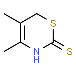 ChemSpider 2D Image | 4,5-Dimethyl-3,6-dihydro-2H-1,3-thiazine-2-thione | C6H9NS2