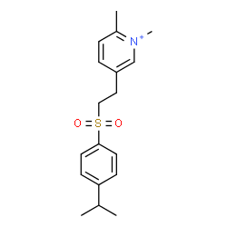 ChemSpider 2D Image | 5-{2-[(4-Isopropylphenyl)sulfonyl]ethyl}-1,2-dimethylpyridinium | C18H24NO2S