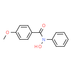 ChemSpider 2D Image | N-Hydroxy-4-methoxy-N-phenylbenzamide | C14H13NO3