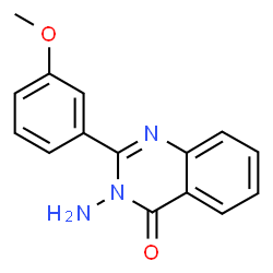ChemSpider 2D Image | 3-Amino-2-(3-methoxyphenyl)-4(3H)-quinazolinone | C15H13N3O2