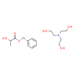 ChemSpider 2D Image | Phenylmercuritriethanolammonium lactate | C15H25HgNO6