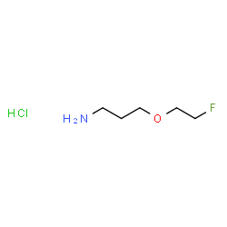 ChemSpider 2D Image | 3-(2-Fluoroethoxy)-1-propanamine hydrochloride (1:1) | C5H13ClFNO