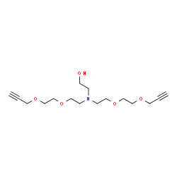 ChemSpider 2D Image | 2-(Bis{2-[2-(2-propyn-1-yloxy)ethoxy]ethyl}amino)ethanol | C16H27NO5