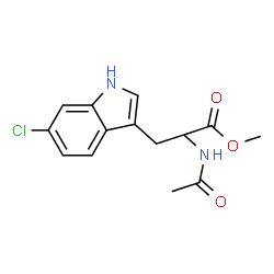 ChemSpider 2D Image | Methyl N-acetyl-6-chlorotryptophanate | C14H15ClN2O3