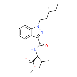 ChemSpider 2D Image | Methyl N-{[1-(3-fluoropentyl)-1H-indazol-3-yl]carbonyl}-L-valinate | C19H26FN3O3