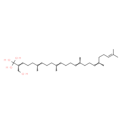 ChemSpider 2D Image | (2E)-2-[(4E,8E,12E,16Z)-4,8,13,17,21-Pentamethyl-4,8,12,16,20-docosapentaen-1-ylidene]-1,1,1,3-propanetetrol | C30H50O4