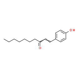 ChemSpider 2D Image | (1E)-1-(4-Hydroxyphenyl)-1-decen-3-one | C16H22O2